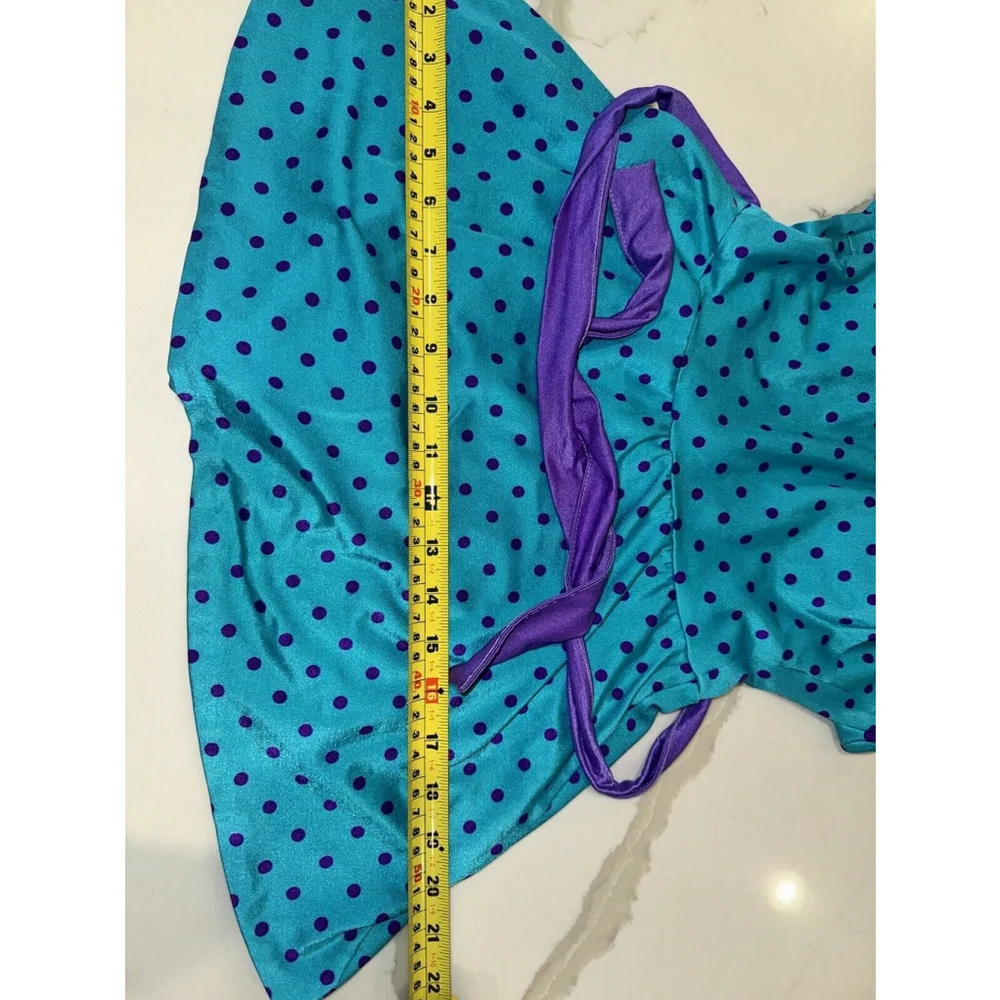 Vintage Some Body Mainstream bullet bra bathing suit union made Blue & Purple - Picture 7 of 12